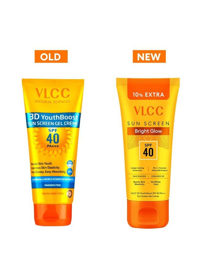 VLCC 3D Youth Boost Sunscreen Gel Creme, SPF40 PA +++, 100g, multi - Image 2